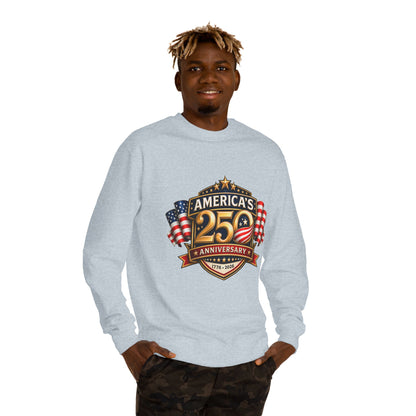 America's 25th Anniversary Sweatshirt — Patriotic USA Flag Crewneck (1776–2026)