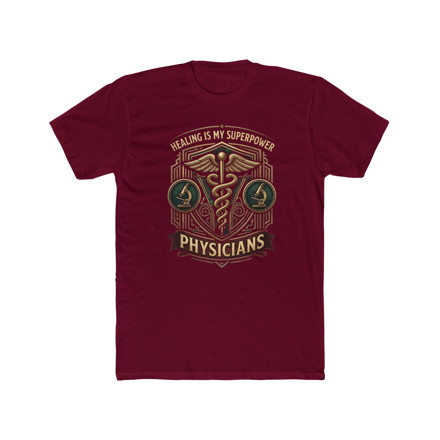 Physicians Tee — "Healing Is My Superpower" Medical Caduceus Shirt