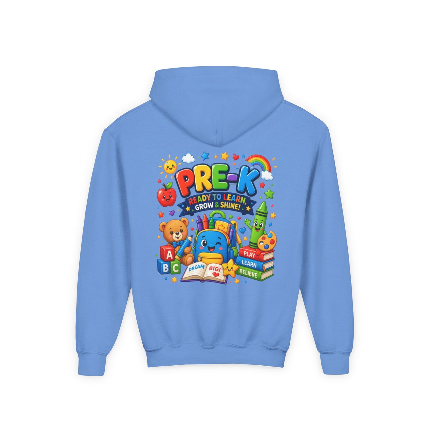 Pre-K Ready to Learn Youth Hoodie – Cute Back-to-School Preschool Sweatshirt