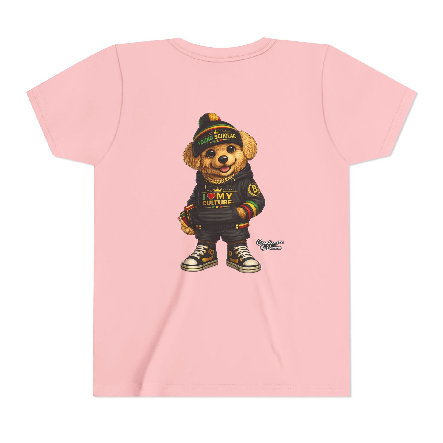 Youth Bear Graphic Tee – "I Love My Culture" Urban Streetwear