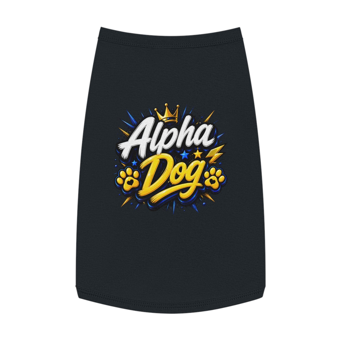Alpha Dog Pet Tank Top — Bold Graphic Dog Shirt