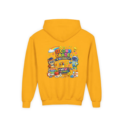 Second Grade Hoodie — 'Second Grade Is Cool' Kids Back-to-School Sweatshirt