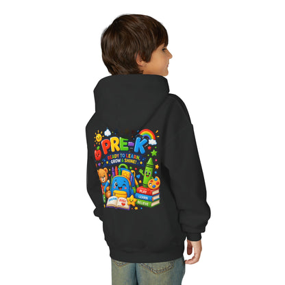 Pre-K Ready to Learn Youth Hoodie – Cute Back-to-School Preschool Sweatshirt