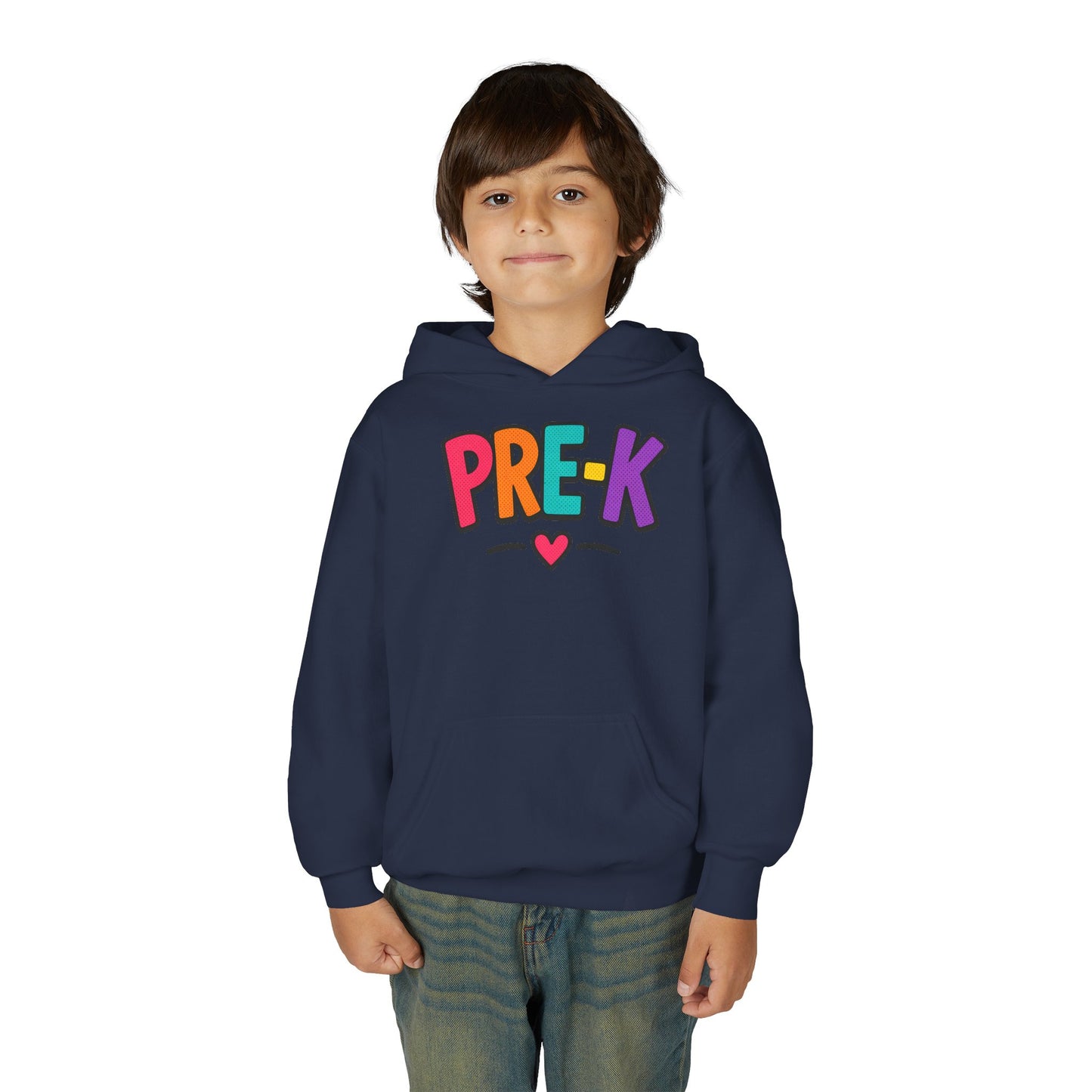 Pre-K Kids Hoodie — Colorful Cute Pre-K School Hooded Sweatshirt for Toddlers