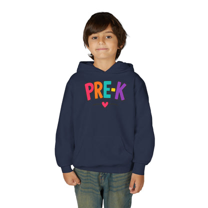 Pre-K Kids Hoodie — Colorful Cute Pre-K School Hooded Sweatshirt for Toddlers