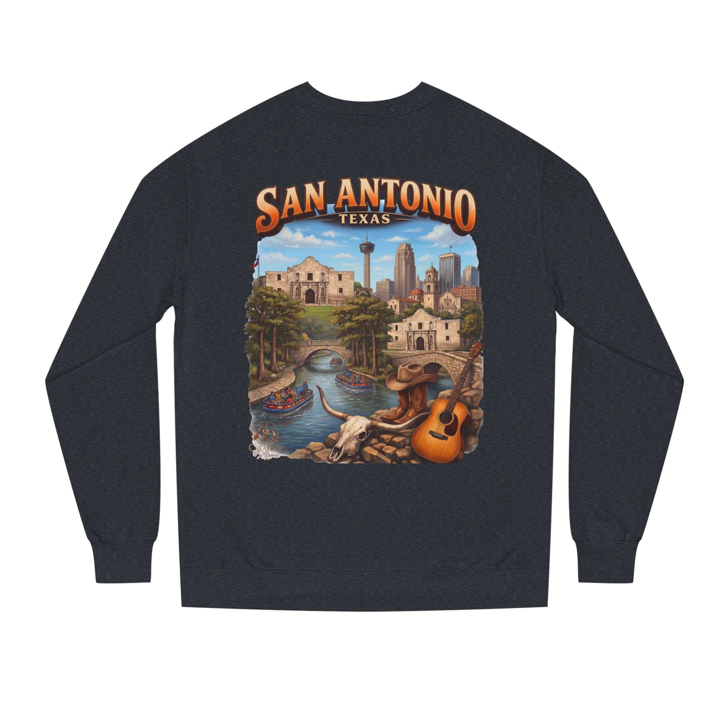 San Antonio Riverwalk Sweatshirt — Texas Travel Scenic Crewneck