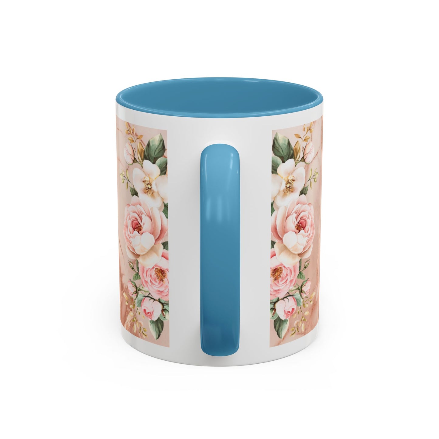 Mother's Heart Floral Accent Coffee Mug – “A Mother's Heart…Where Love Speaks the Loudest” (11/15oz)