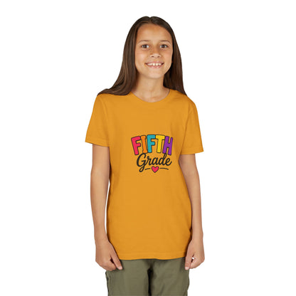 Fifth Grade Kids T‑Shirt – Colorful Back-to-School Tee with Heart