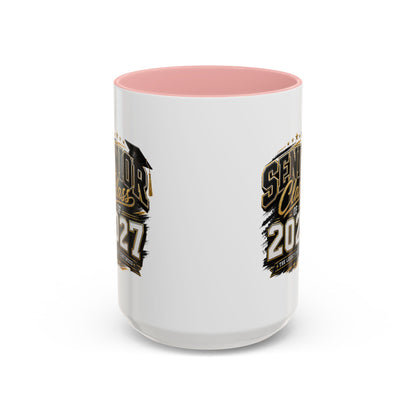 Senior Class of 2027 Accent Coffee Mug — Graduation Gift