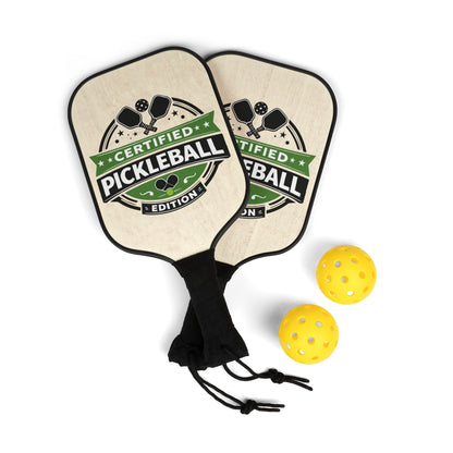 Pickleball Paddle Set - "Certified Pickleball Edition" with Balls