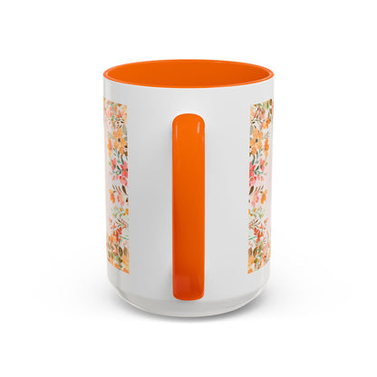 Life Began With You Mom Floral Accent Coffee Mug