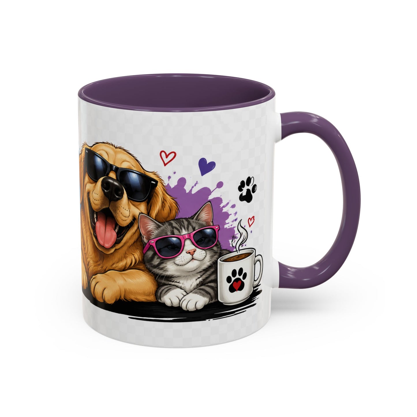 Dog and Cat Coffee Mug — 'This Is My Healer I'm A Cat' Cute Pet Lover Accent Mug (11/15oz)