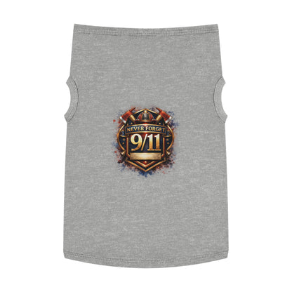 Pet Tank Top - "Never Forget 9/11" Memorial Dog Shirt