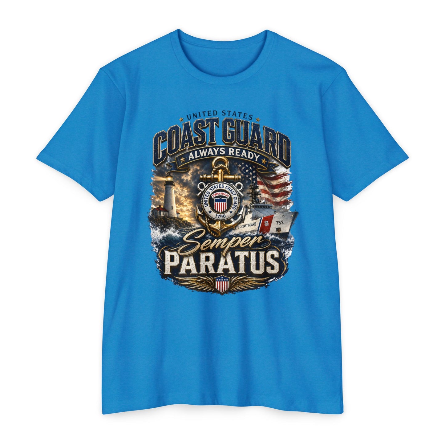 Coast Guard Semper Paratus T-Shirt – U.S. Coast Guard Veteran Tee