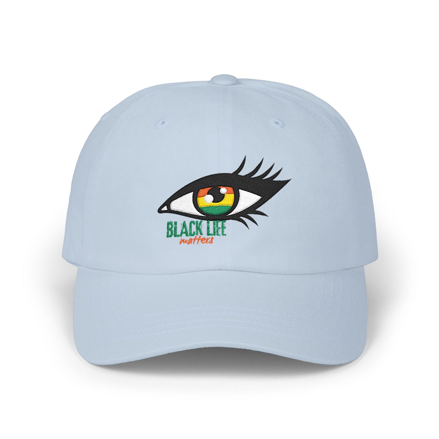 Dad Cap — Embroidered Eye "Black Life, Next Year" Dad Hat
