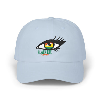 Dad Cap — Embroidered Eye "Black Life, Next Year" Dad Hat