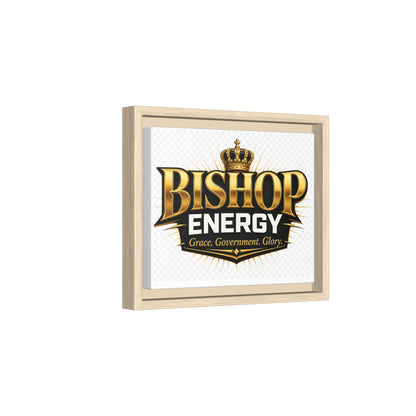 Framed Canvas Art - "Bishop Energy" Gold Crown Logo (Matte)