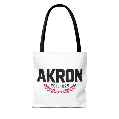Akron Est. 1825 Tote Bag — City Pride Canvas Tote