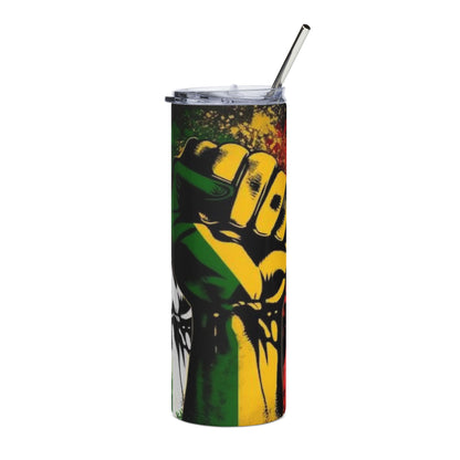 Rasta Power Fist 20oz Stainless Steel Tumbler