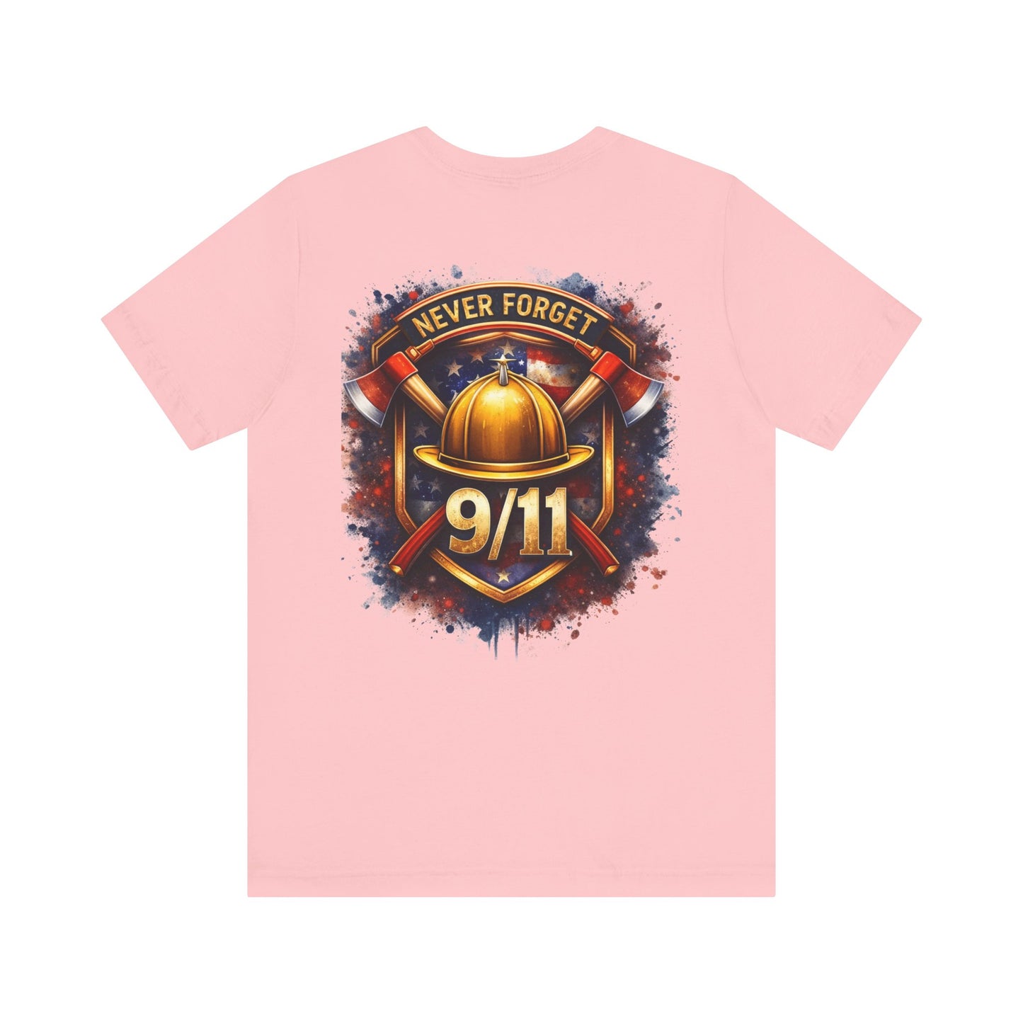 Never Forget 9/11 T‑Shirt — Firefighter Tribute Tee