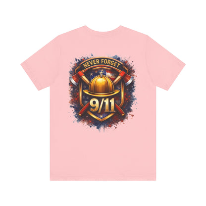 Never Forget 9/11 T‑Shirt — Firefighter Tribute Tee