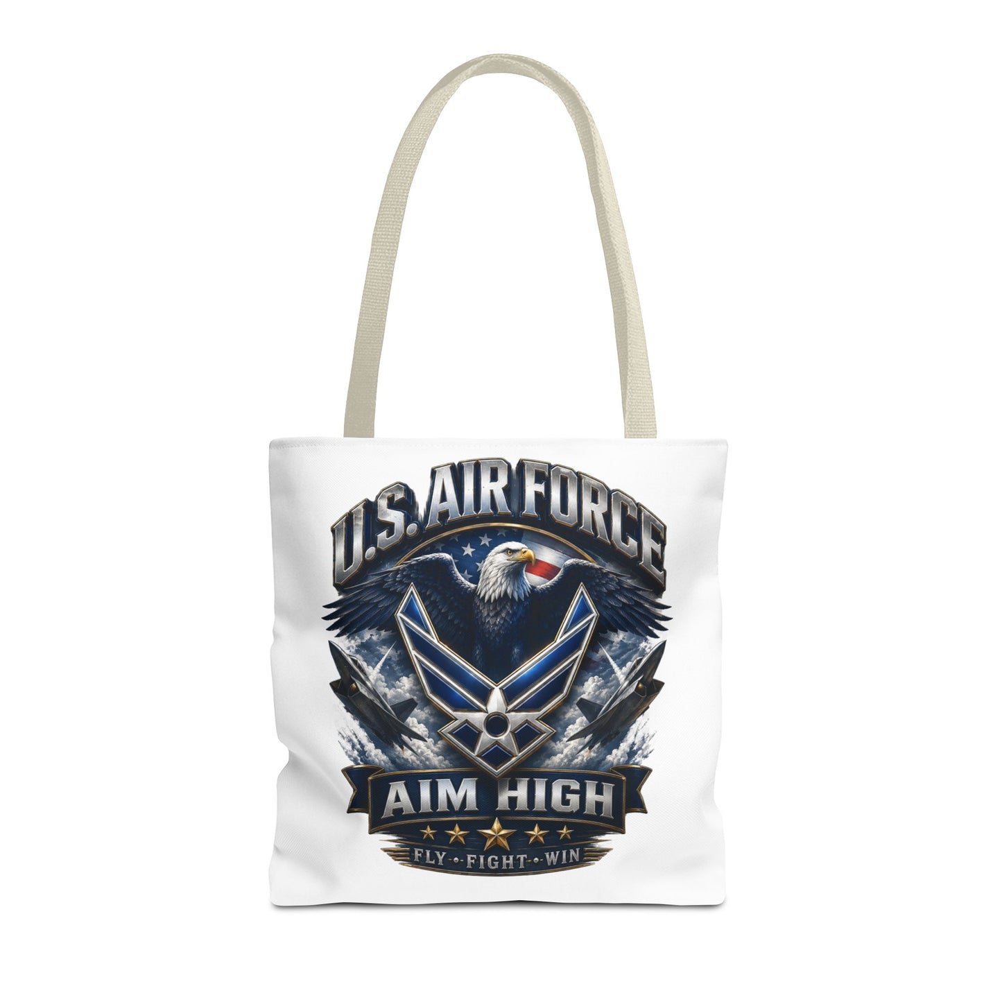 U.S. Air Force Aim High Tote Bag — Patriotic Eagle Military Tote