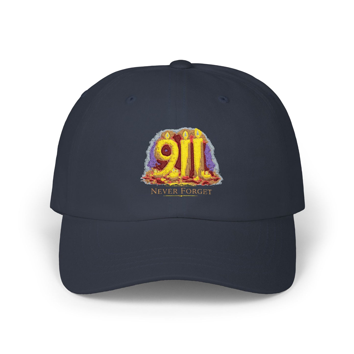 Dad Cap — '9/11 Never Forget' Memorial Embroidered Baseball Hat