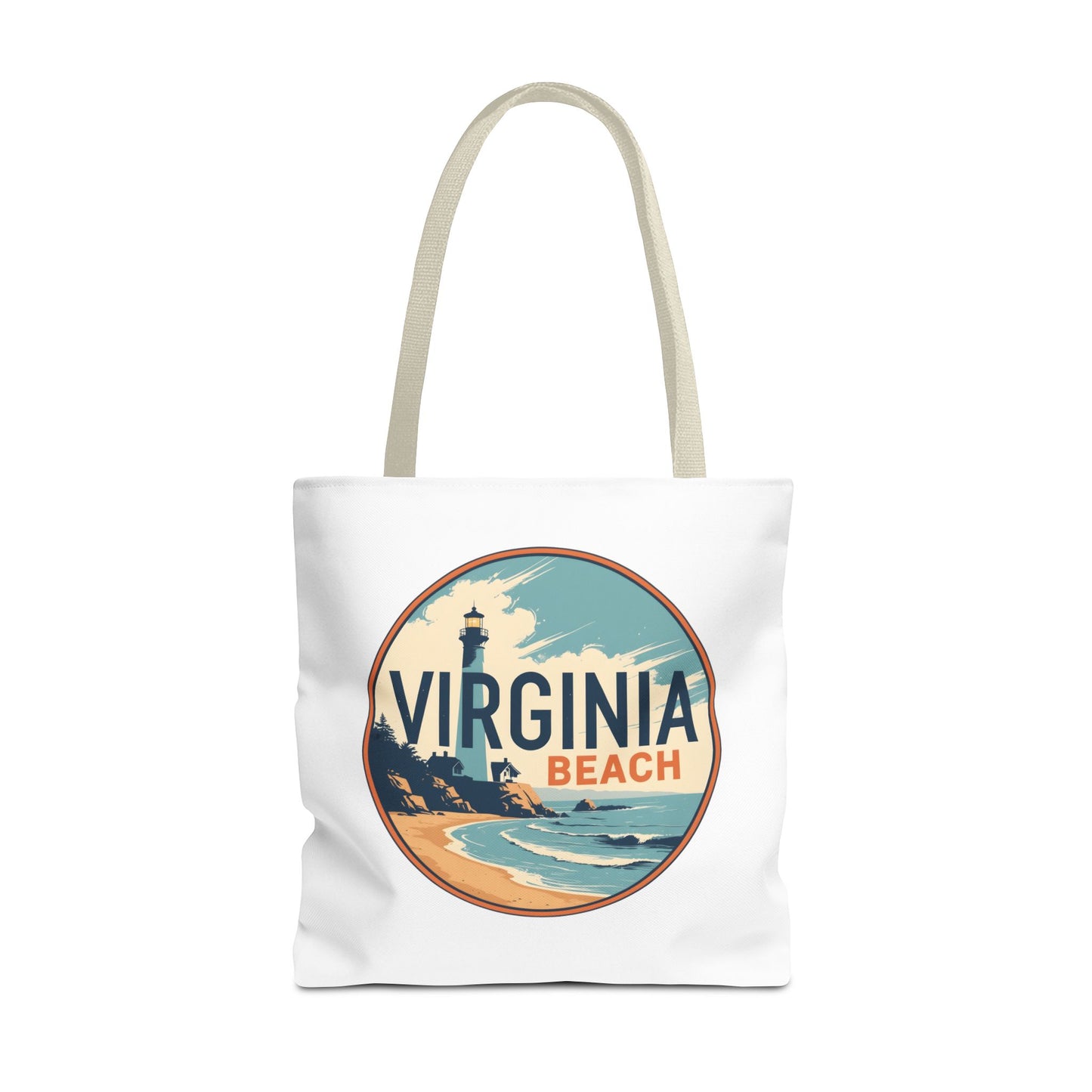 Virginia Beach Vintage Lighthouse Tote Bag