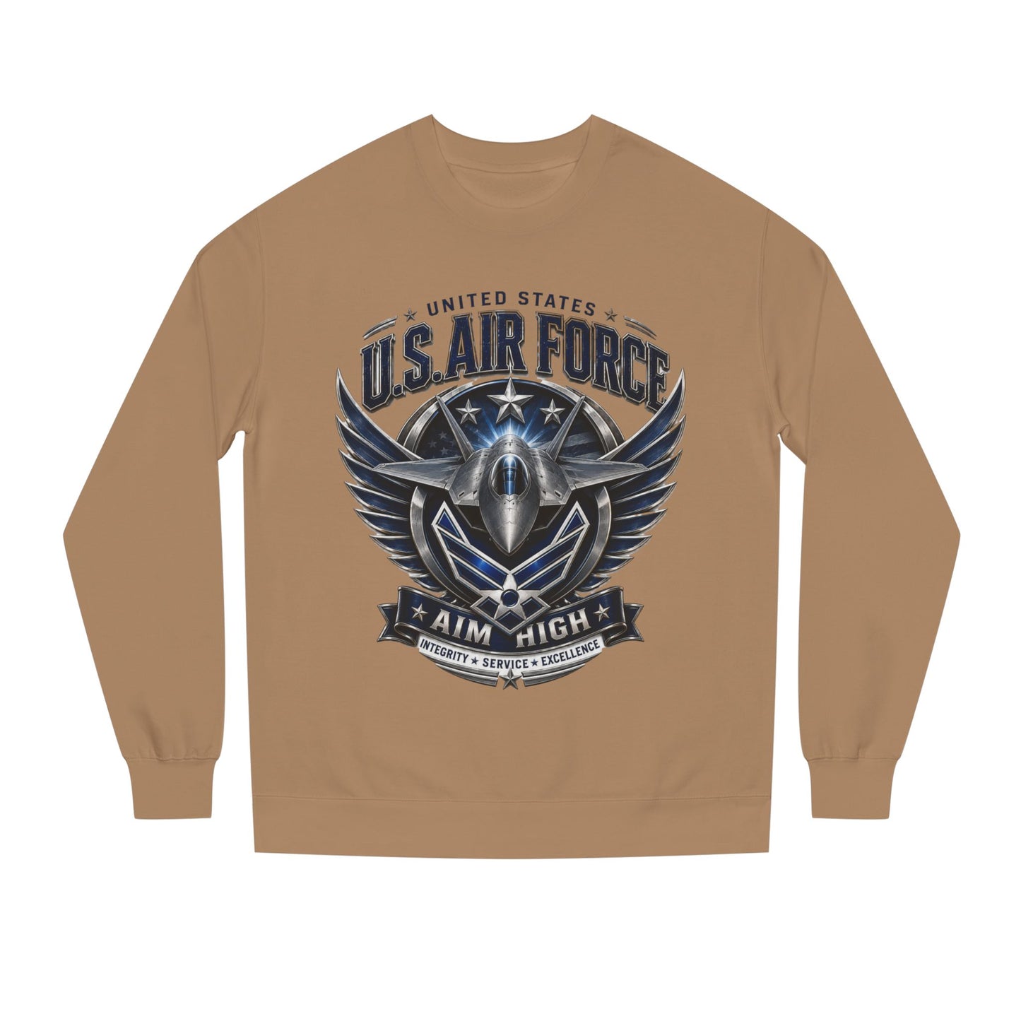 U.S. Air Force 'Aim High' Crewneck Sweatshirt — Military Aviation Graphic