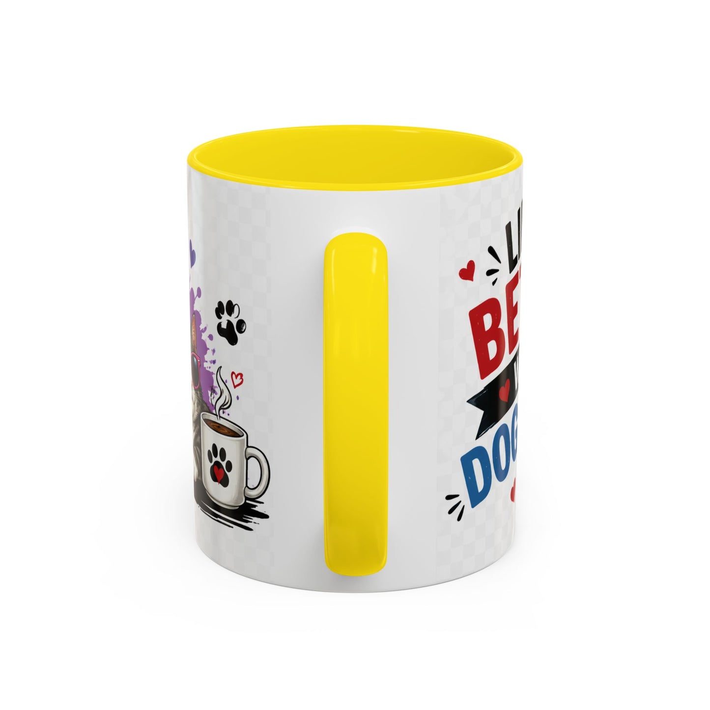 Dog and Cat Coffee Mug — 'This Is My Healer I'm A Cat' Cute Pet Lover Accent Mug (11/15oz)