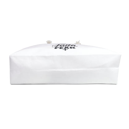 Faith Over Fear Weekender Bag — Christian Travel Tote with Cross