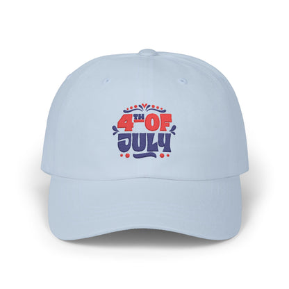 Dad Cap — "4th of July" Patriotic Embroidered Baseball Hat