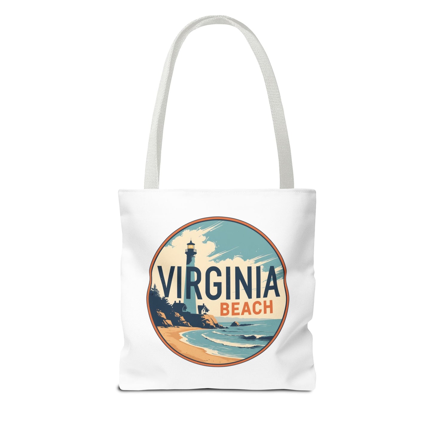 Virginia Beach Vintage Lighthouse Tote Bag