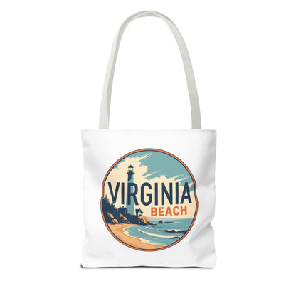 Virginia Beach Vintage Lighthouse Tote Bag