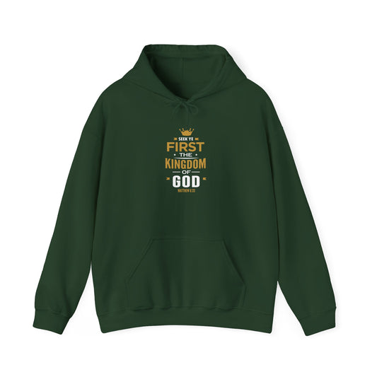 Seek Yek First The Kingdom Of God Matthew 6 : 33 Hoodie