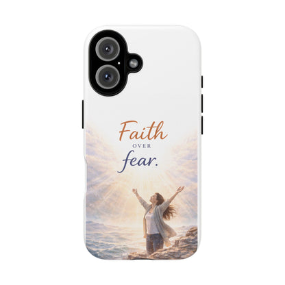 Faith Over Fear Phone Case — Inspirational Christian iPhone Cover