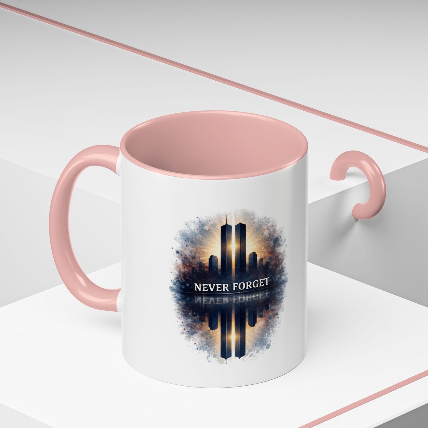 Never Forget 9/11 Memorial Accent Coffee Mug (11/15oz)