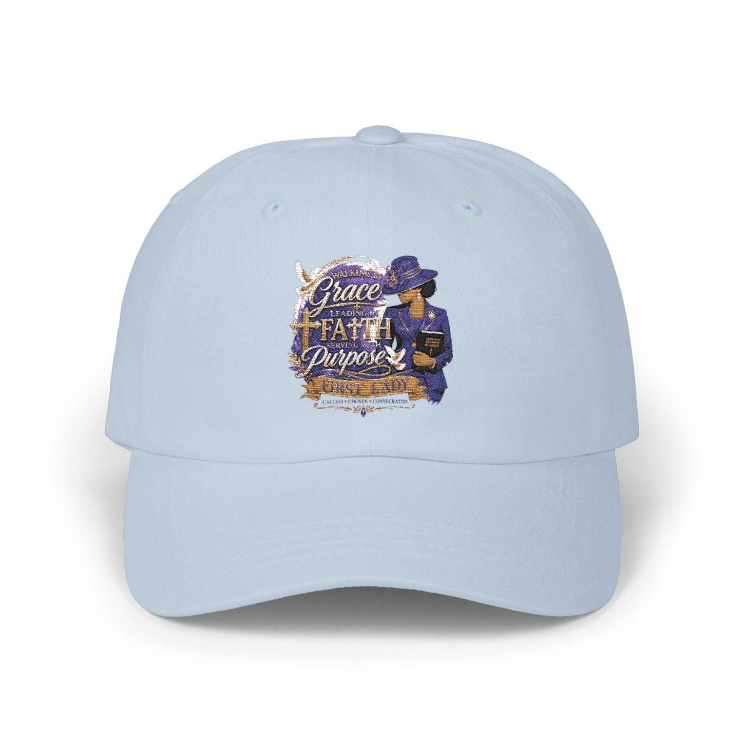 Dad Cap – Grace, Faith & Purpose Embroidered Hat (Faith-Inspired Gift)