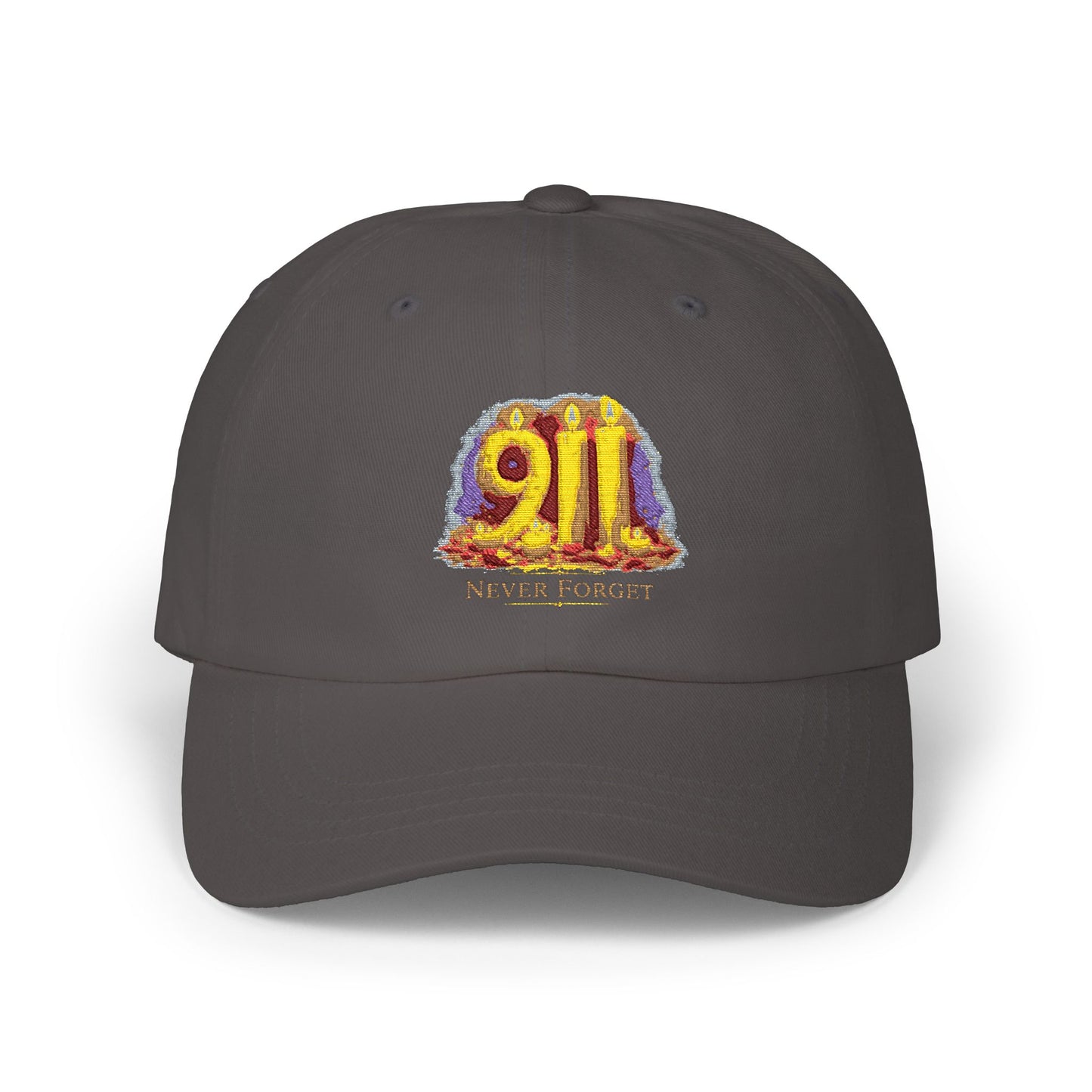 Dad Cap — '9/11 Never Forget' Memorial Embroidered Baseball Hat