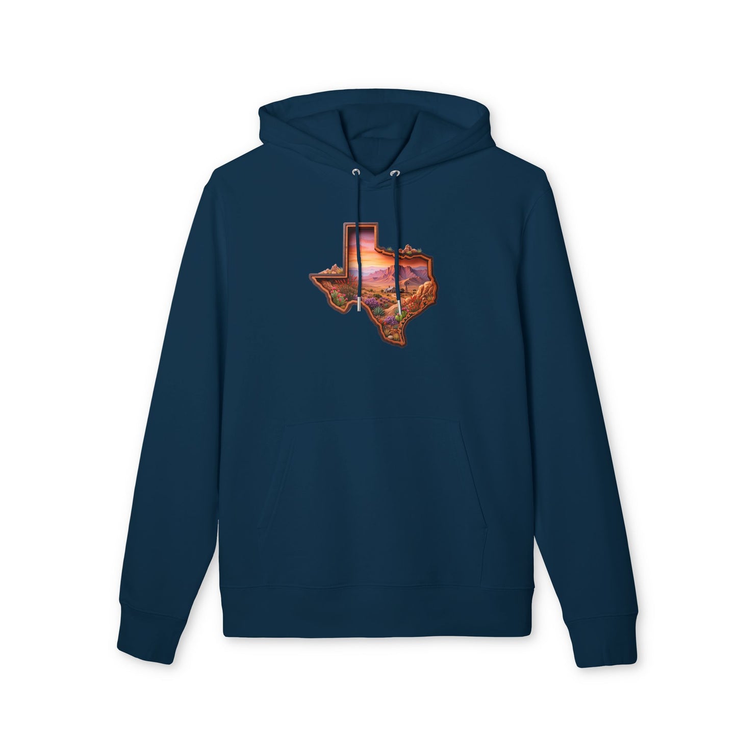 Texas Sunset Hoodie — Scenic State Outline Pullover