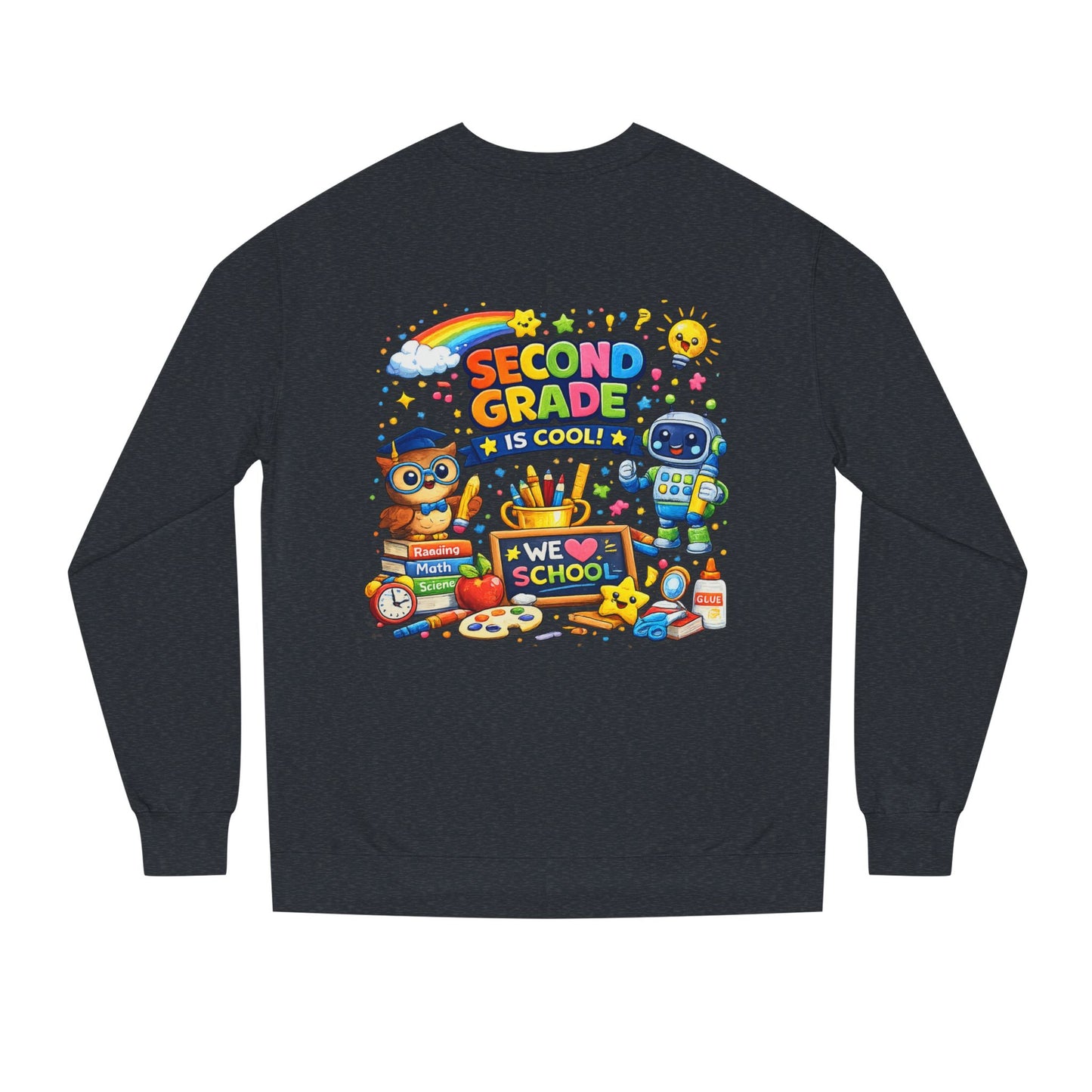 Second Grade Is Cool Sweatshirt – Cute School Kids Crewneck