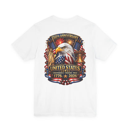 Independence 250th Eagle T-Shirt – United States 1776-2026 Centennial Graphic Tee