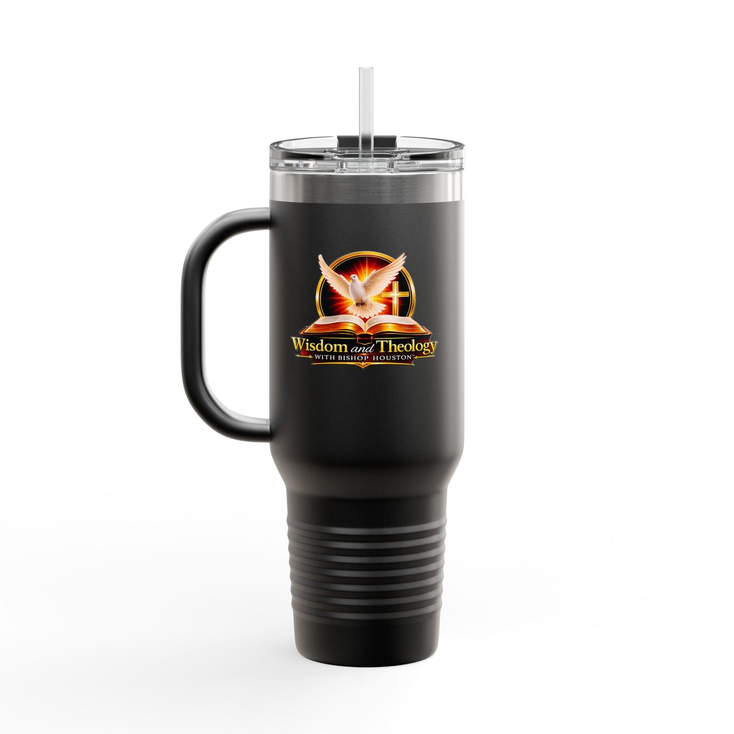 40oz Insulated Travel Mug – Wisdom & Theology Logo Stainless Steel Tumbler