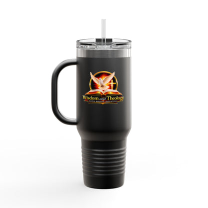 40oz Insulated Travel Mug – Wisdom & Theology Logo Stainless Steel Tumbler