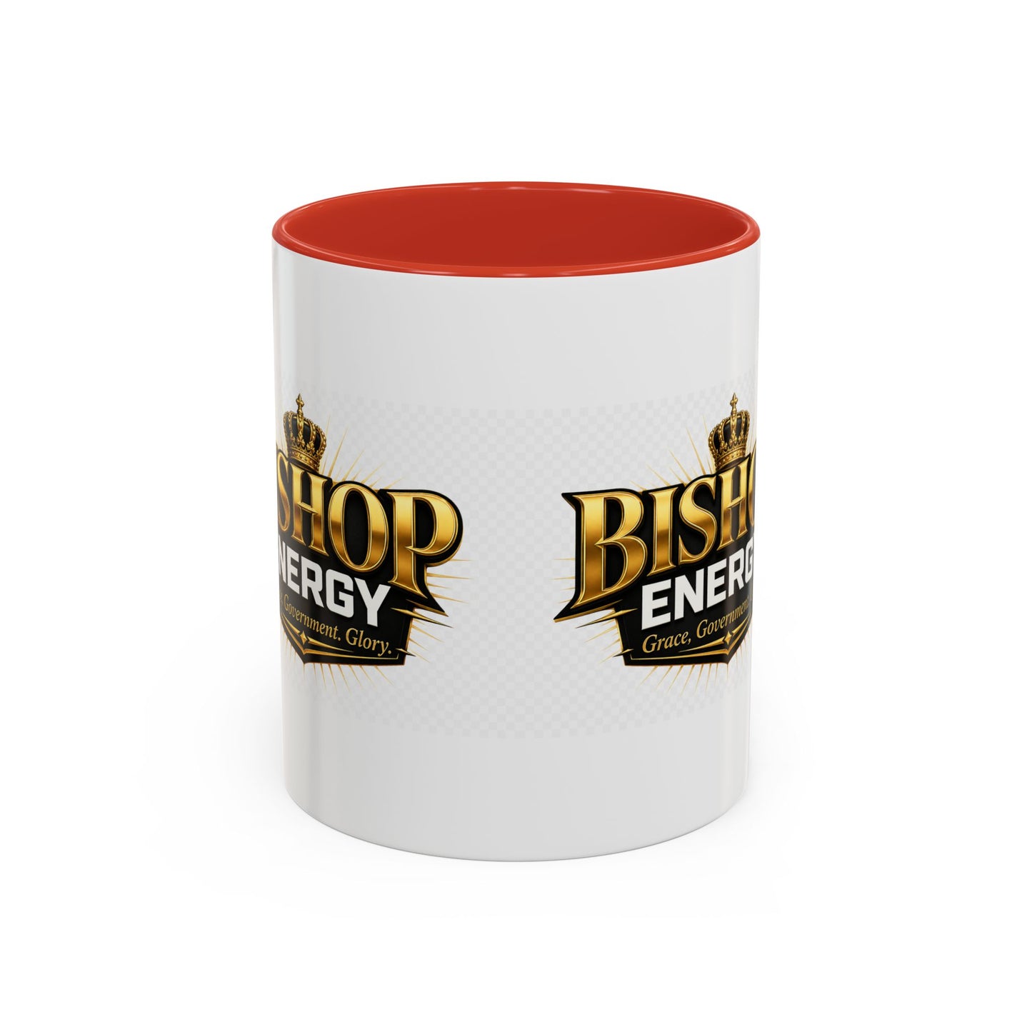 Bishop Energy Coffee Mug — Gold Crown Logo Accent Ceramic Mug (11/15oz)
