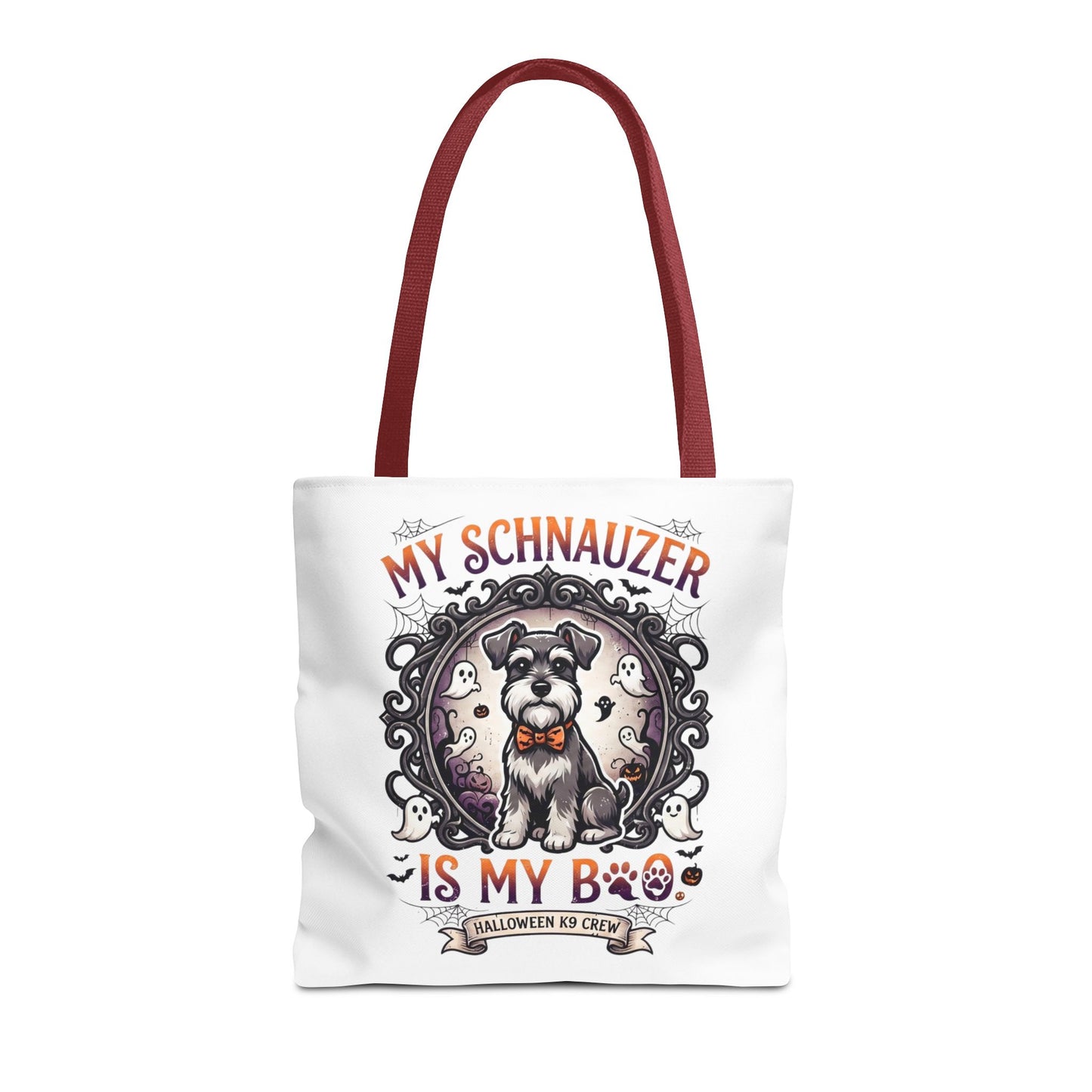 Halloween Schnauzer Tote Bag - "My Schnauzer Is My Boo" Cute Dog Halloween Gift