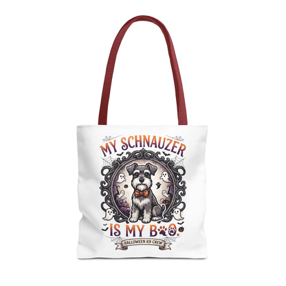 Halloween Schnauzer Tote Bag - "My Schnauzer Is My Boo" Cute Dog Halloween Gift