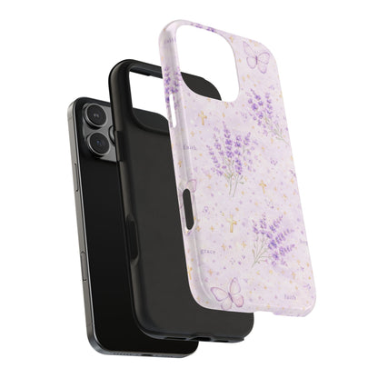 Faith Grace Blessed Phone Case | Christian Floral iPhone Case