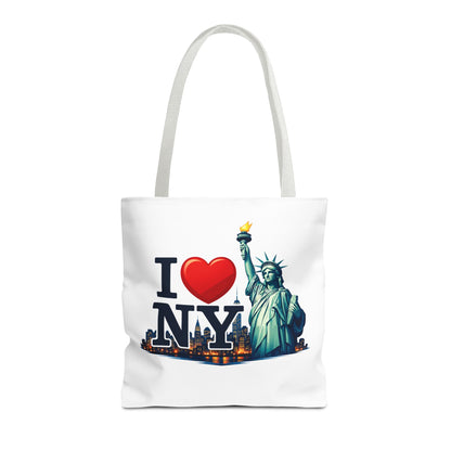 I  NY Statue of Liberty Tote Bag — New York City Souvenir Canvas Tote