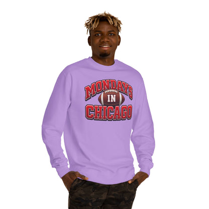 Mondays in Chicago Football Crewneck Sweatshirt